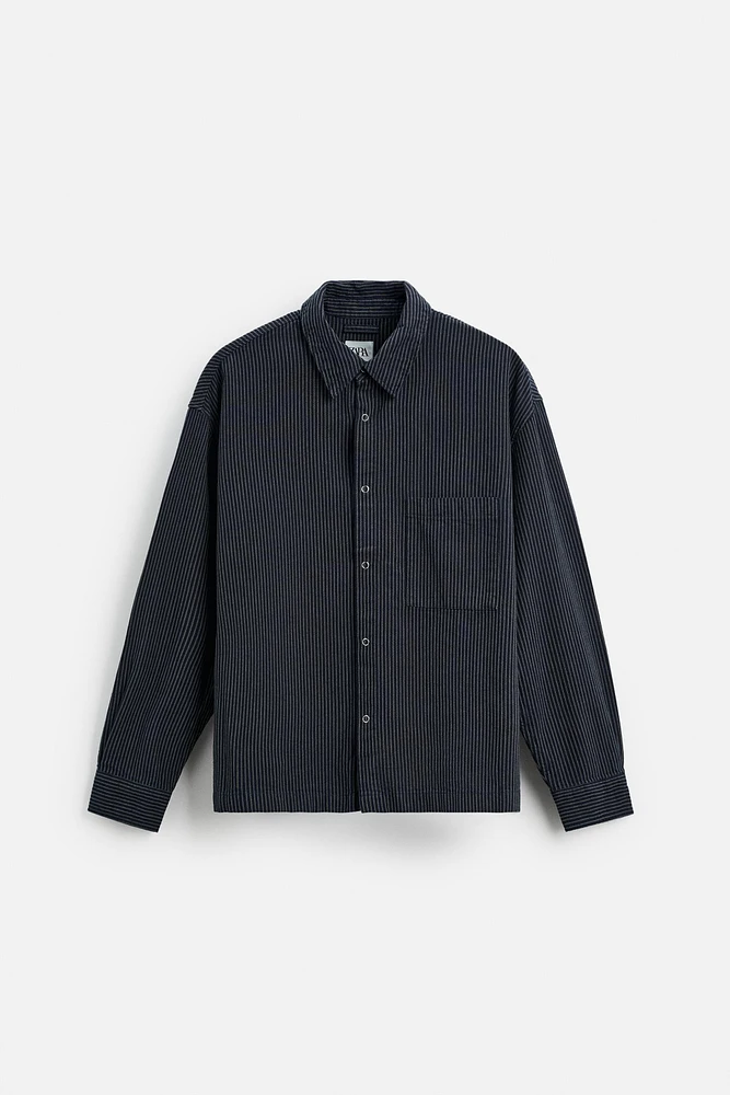 CHEMISE EN JEAN À RAYURES