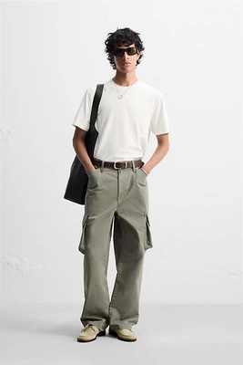 PANTALON CARGO DÉLAVÉ