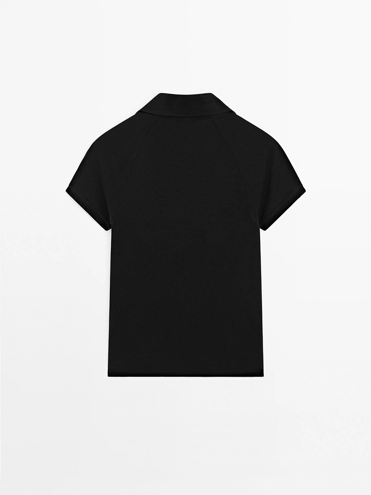 Polo 100 % coton à manches courtes