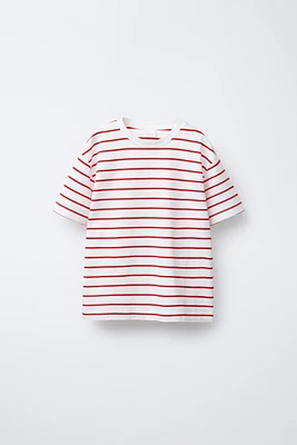T-SHIRT BASIQUE À RAYURES