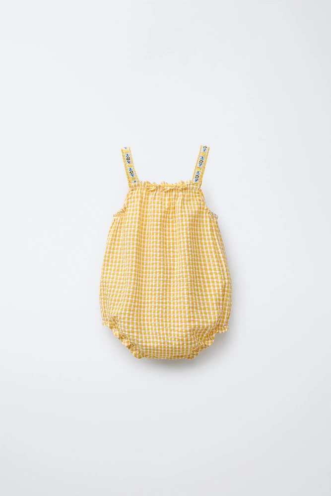 GINGHAM ROMPER