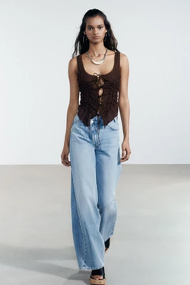 TIED RUCHED TOP