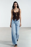 TIED RUCHED TOP