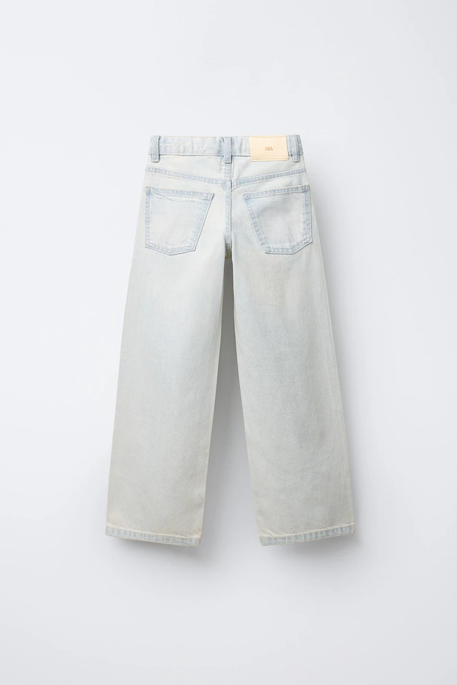 WIDE LEG JEANS WITH SPARKLE