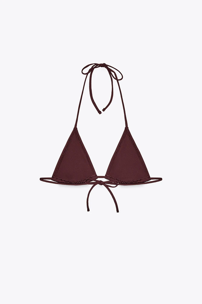 HAUT DE BIKINI TRIANGLE STRASS