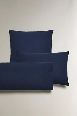 DYED THREAD COTTON PILLOWCASE