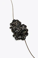 COLLIER DOUBLE FLEUR IMPRIMÉ ANIMAL