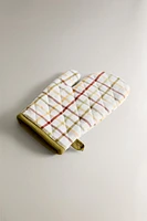 GINGHAM CHECK OVEN MITT