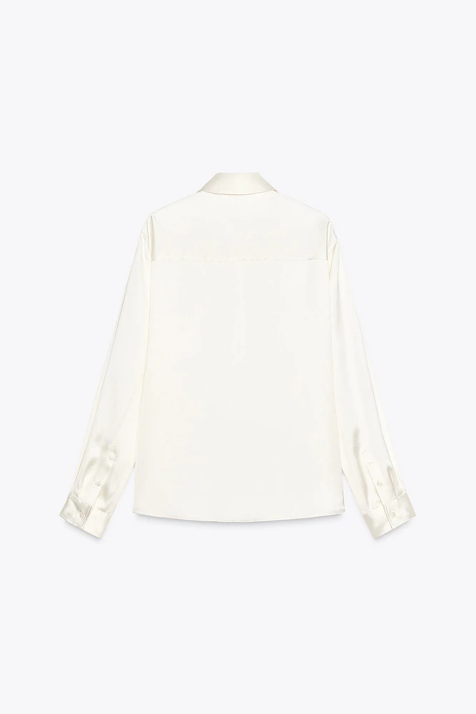 SATIN REGULAR FIT SHIRT