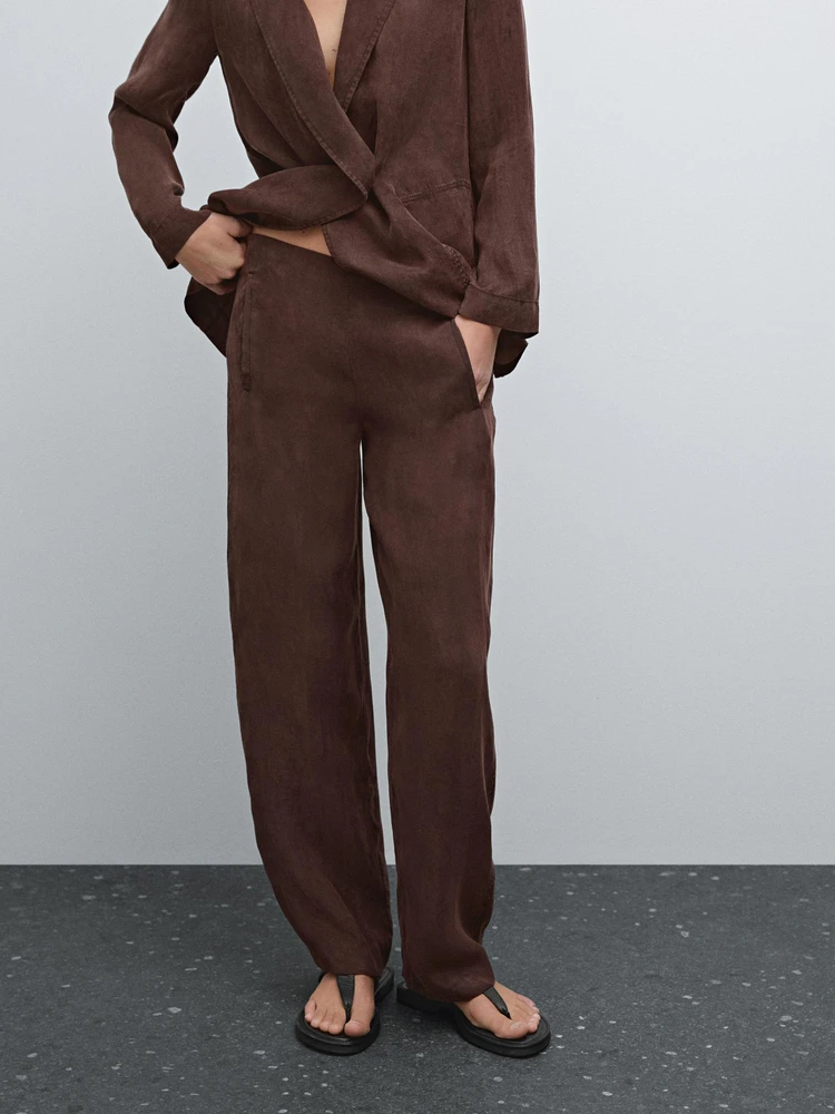 Flowing barrel fit co-ord trousers