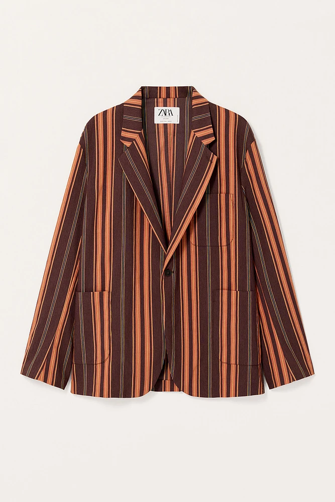 LIMITED EDITION STRIPED SUIT BLAZER