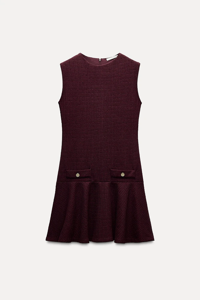 ROBE COURTE TEXTURÉE