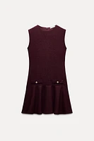 ROBE COURTE TEXTURÉE