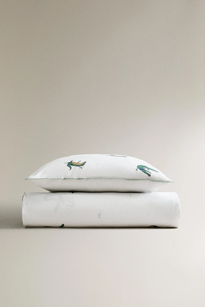 HOUSSE DE COUETTE ENFANT CROCODILE