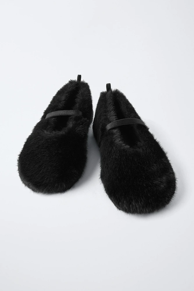 BALLERINES EFFET FOURRURE ÉDITION LIMITÉE