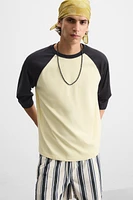 CONTRAST SLEEVE T-SHIRT