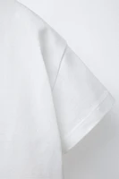 RUFFLED PATCH T-SHIRT