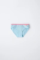 AGES 6-14 / SIX-PACK OF BRIEFS WITH FLUORESCENT DETAILS