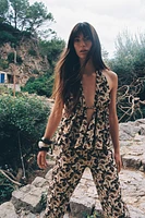 PRINTED HALTER TOP
