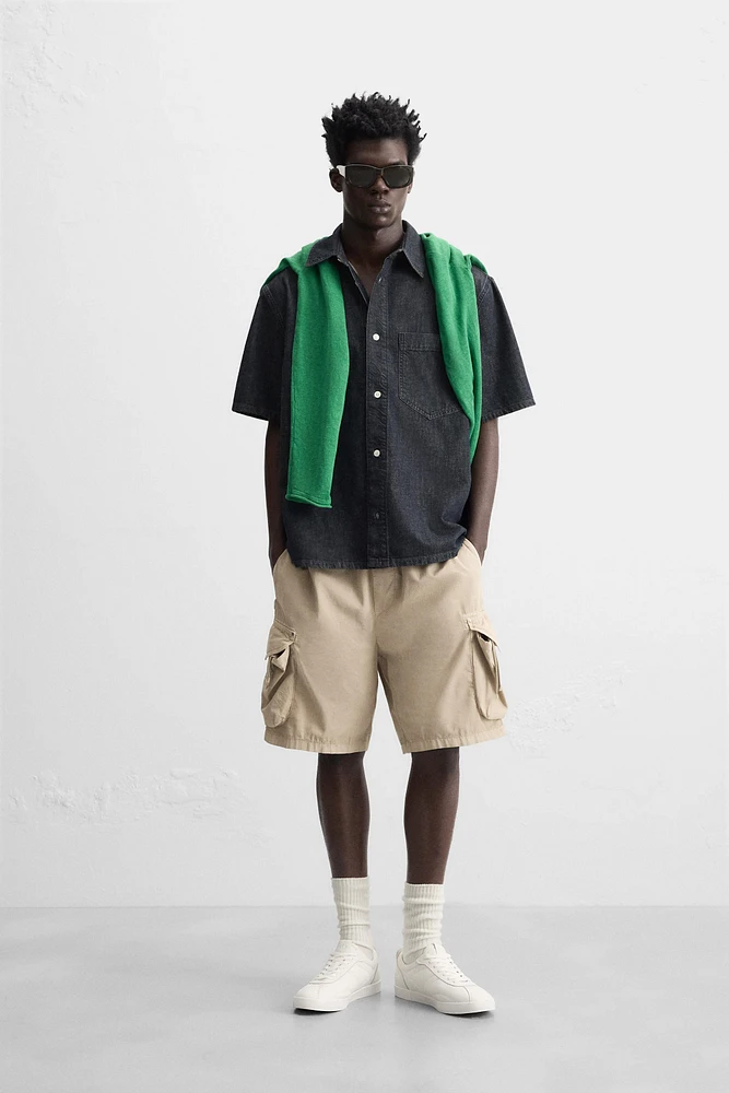 RELAXED FIT CARGO SHORTS