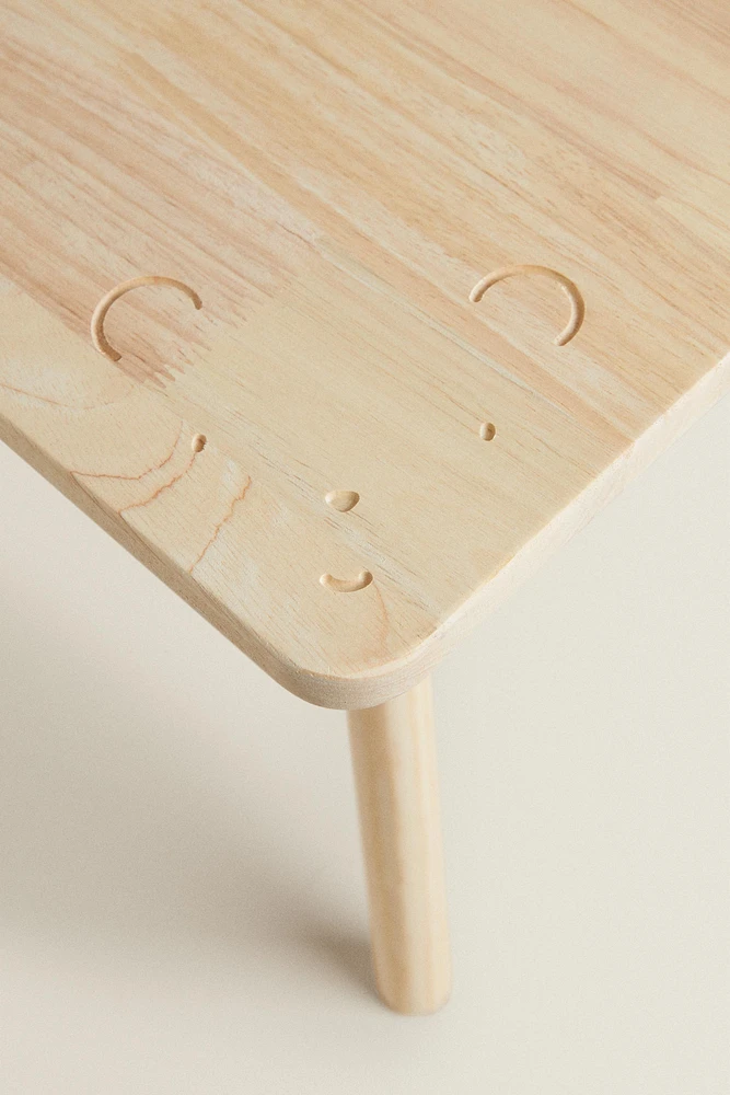 TABLE BOIS OURSON