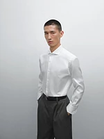 Chemise slim serge 100 % coton