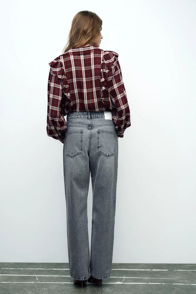 STRAIGHT LEG LONG LENGTH Z1975 JEANS WITH A HIGH WAIST