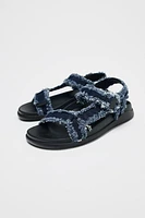 SANDALES PLATEFORMES EN DENIM