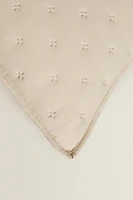 HOUSSE DE COUSSIN ÉDREDON MATELASSÉ POIS