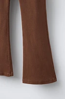 LEGGING FLARE REVERS TAILLE ŒILLETS
