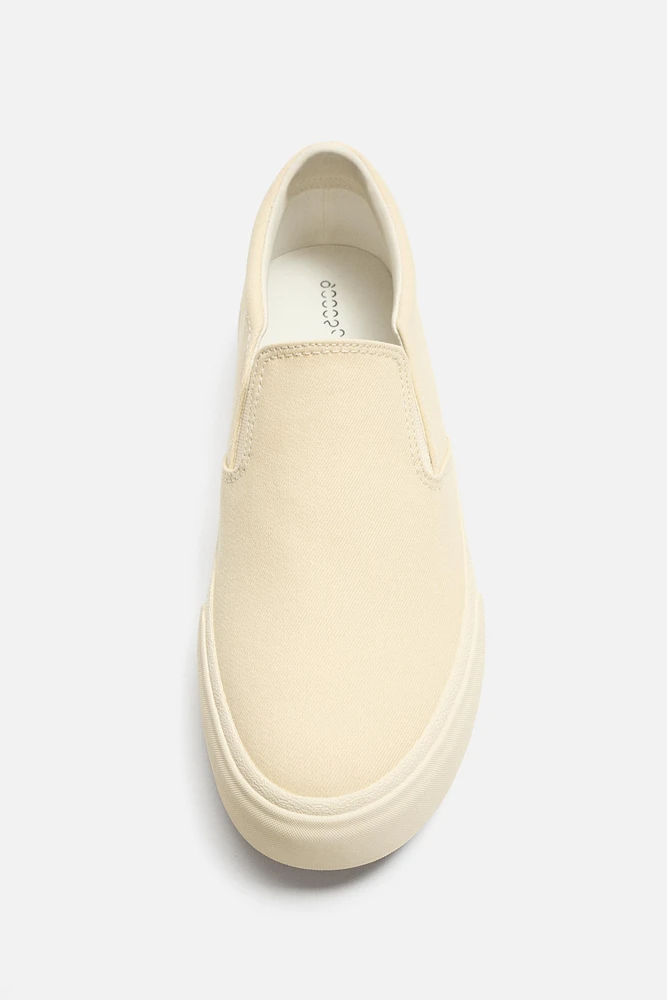 FABRIC LACELESS SNEAKERS