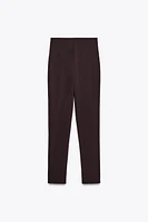 CREPE ZIPPER LEGGINGS