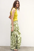 Z1975 STRAIGHT HIGH RISE FULL LENGTH PRINTED JEANS