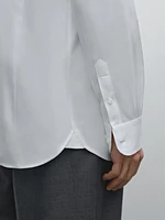 Chemise slim serge 100 % coton