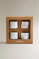 LOT PORTE-SERVIETTES NACRE (LOT DE 4)