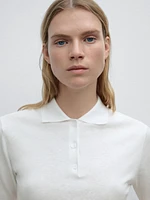 Pull polo manches courtes