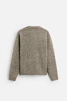 TEXTURED BOUCLÉ SWEATER