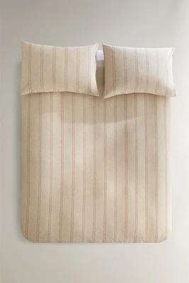 HOUSSE DE COUETTE FIL TEINTÉ RAYURES