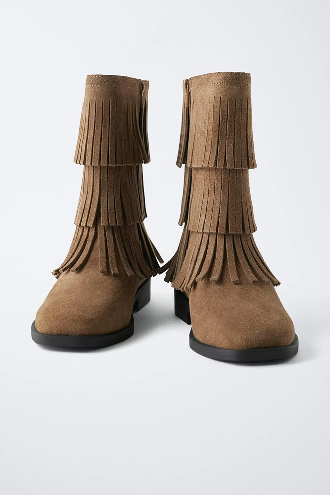 FRINGED BOOTS