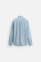 TEXTURED CHAMBRAY SHIRT