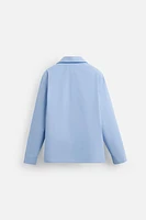 CONTRAST PAJAMA SHIRT