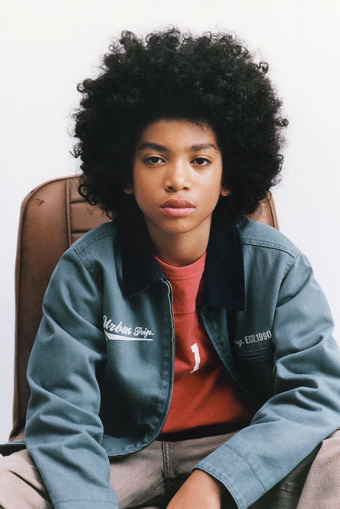 BLOUSON SERGÉ BRODÉ