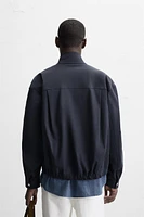 REGULAR FIT COTTON BLEND JACKET