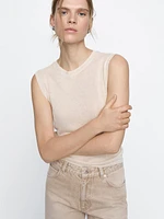 Jean relaxed barrel taille haute