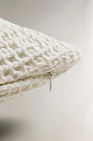 MINI WAFFLE KNIT THROW PILLOW COVER