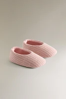 QUILTED FABRIC BALLET FLATS