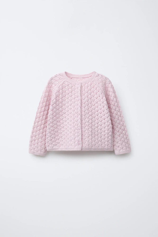 OPEN KNIT CARDIGAN