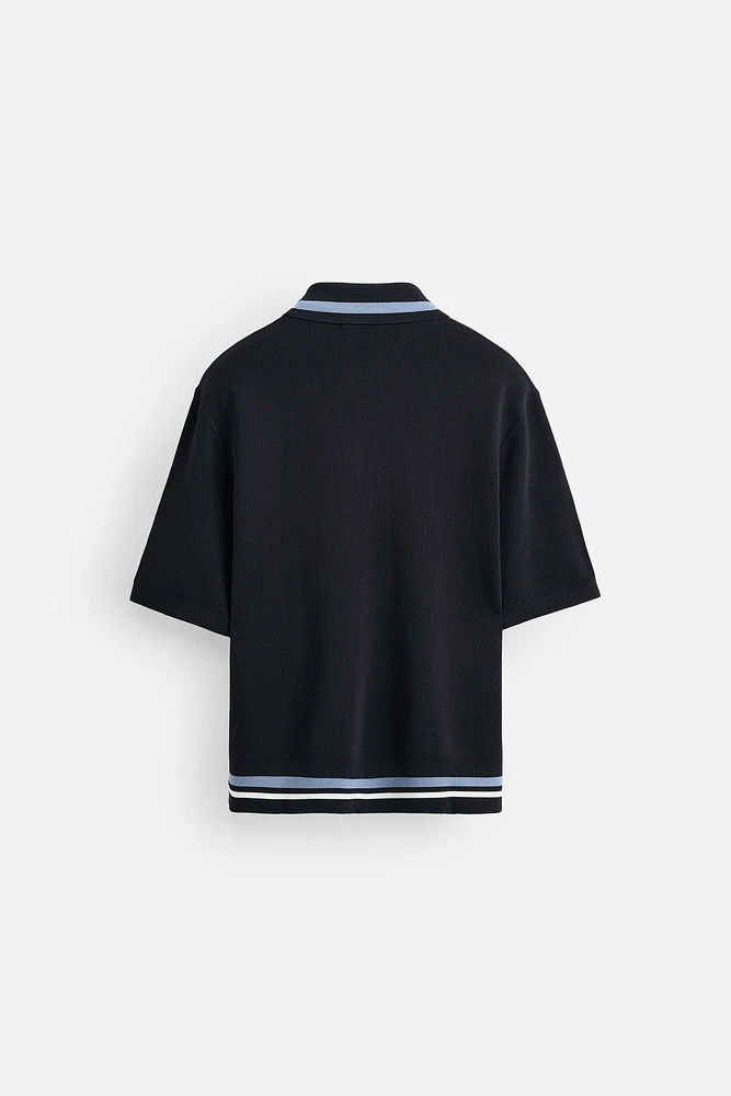 POLO EN MAILLE À POCHE
