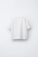 T-SHIRT TEINT EN PIÈCE LOGO