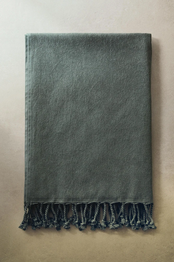 SERVIETTE DE PLAGE COTON FRANGES